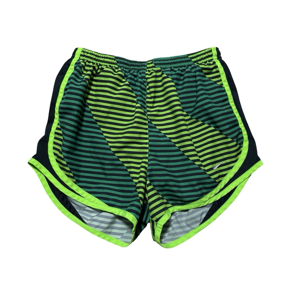 Nike Women's Dri-fit Running Athletic‎ Shorts Green Size Small 24 x 3